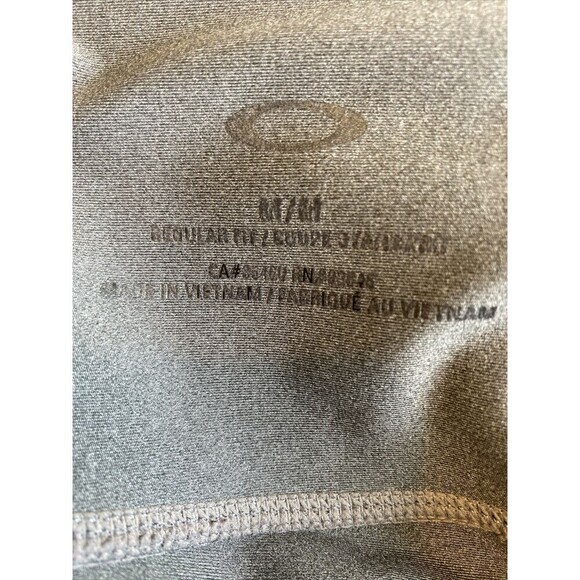 Oakley Womans Capri Athletic Leggings Size Medium Pull On Gray - Picture 4 of 4